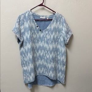 Soft surroundings relaxed fit v neck top